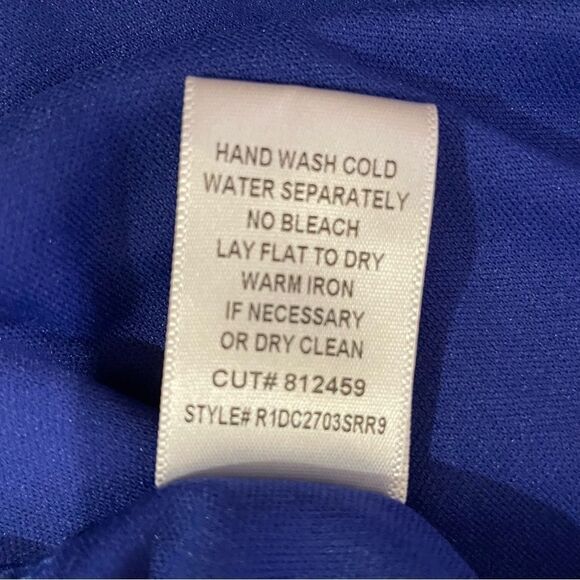 Rabbit Rabbit Rabbit Short Sleeve Fit & Flare MIDI Printed Dress Red Blue Sz 10 - Picture 10 of 11